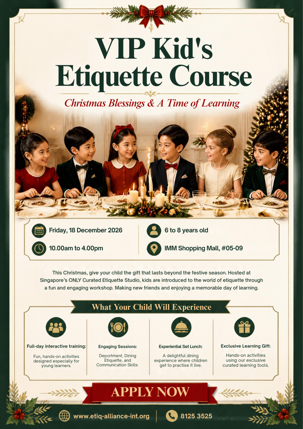 VIP Kids Etiquette Christmas Poster (1)