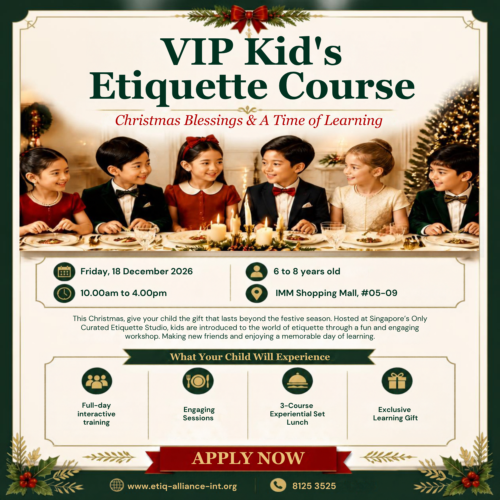 VIP Kids Etiquette Christmas Poster