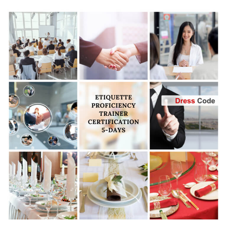 Etiquette Proficiency Trainer Certification
